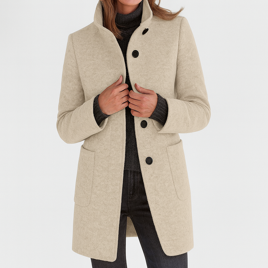 Stella™ | Manteau doux et élégant à col roulé