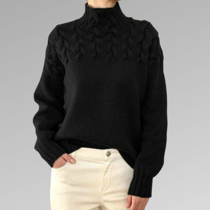 Victoire™ | Pull Maille Torsadée Élégante
