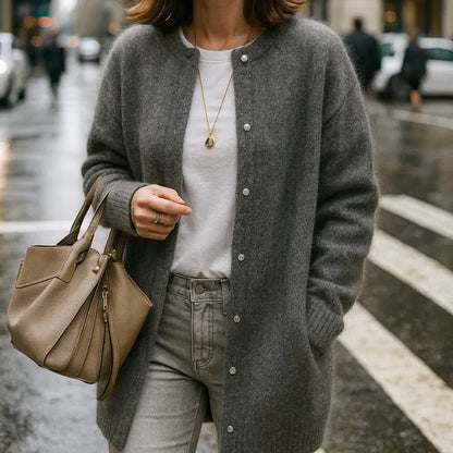 Juliette™ | Cardigan long en laine douce