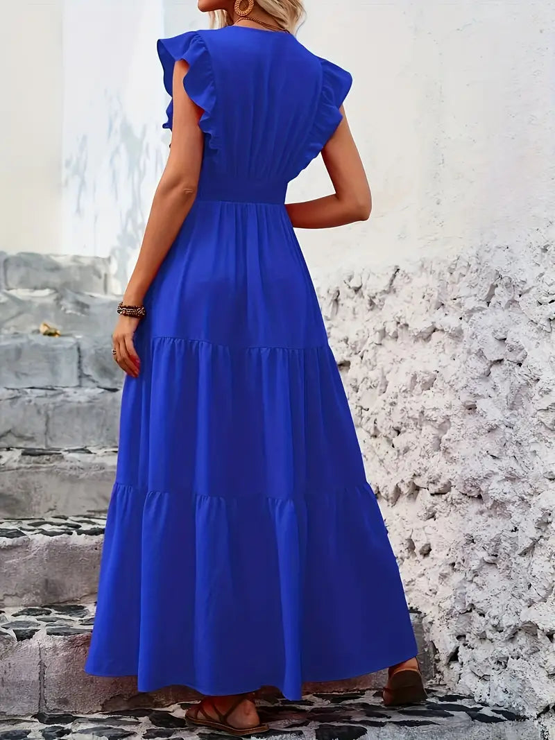 Monaco Ruffled Maxi-Dress