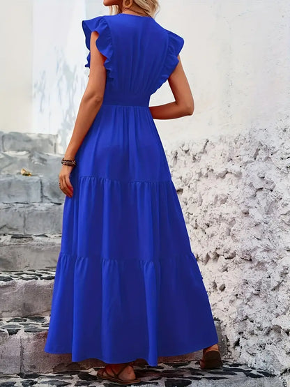 Monaco Ruffled Maxi-Dress