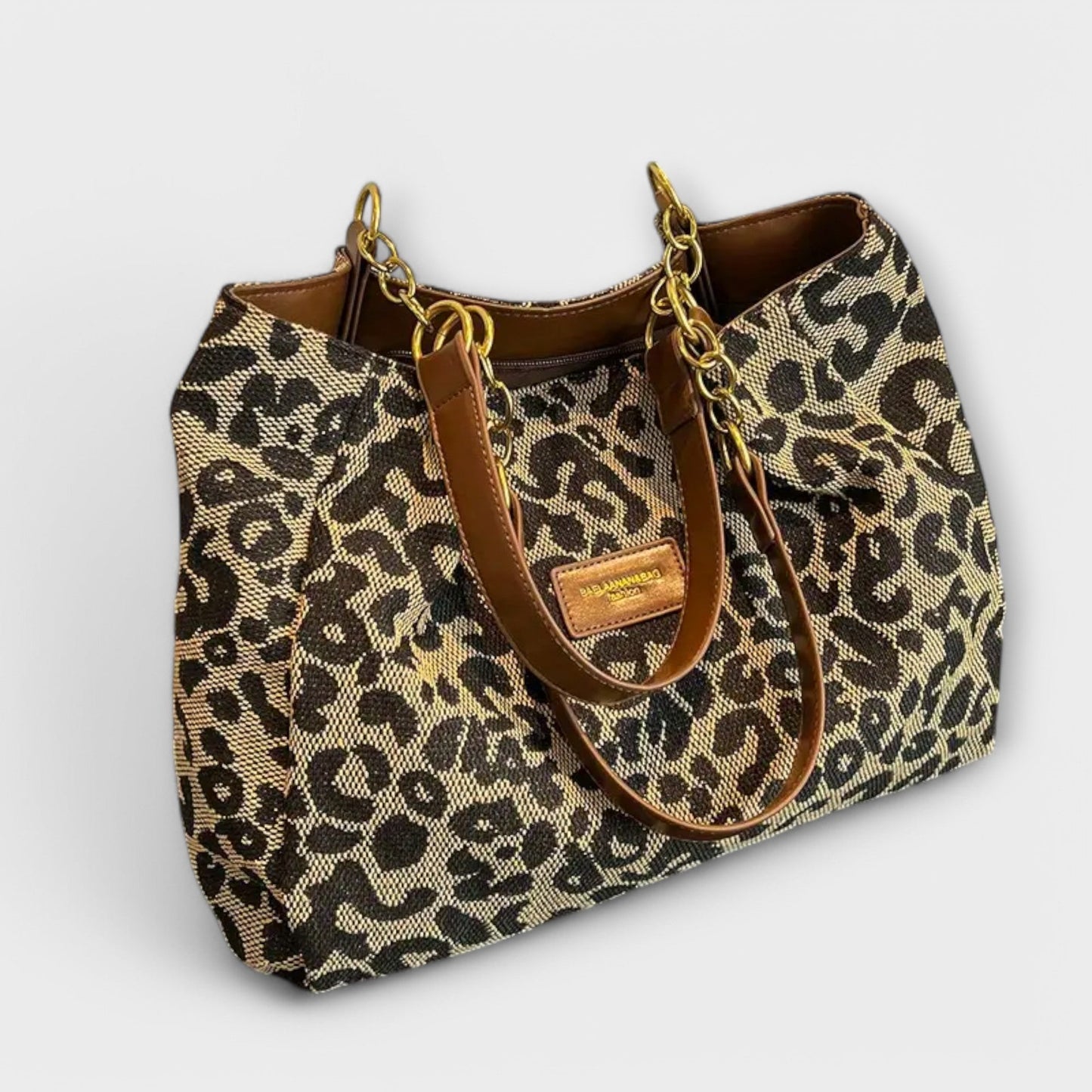 Josephine - Sac fourre-tout en toile léopard