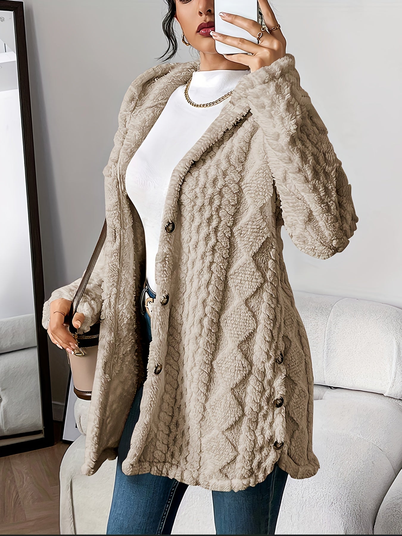 Florent™ | Manteau teddy chic en matière douce