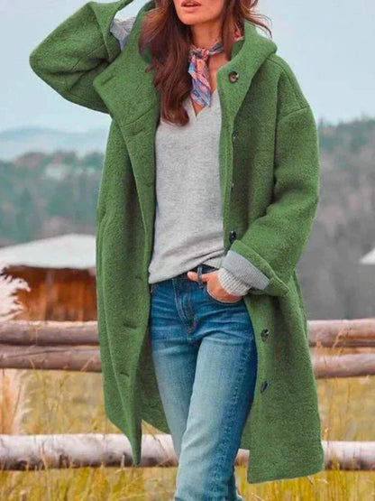 Édeline™ | Manteau d’Hiver Long et Élégant