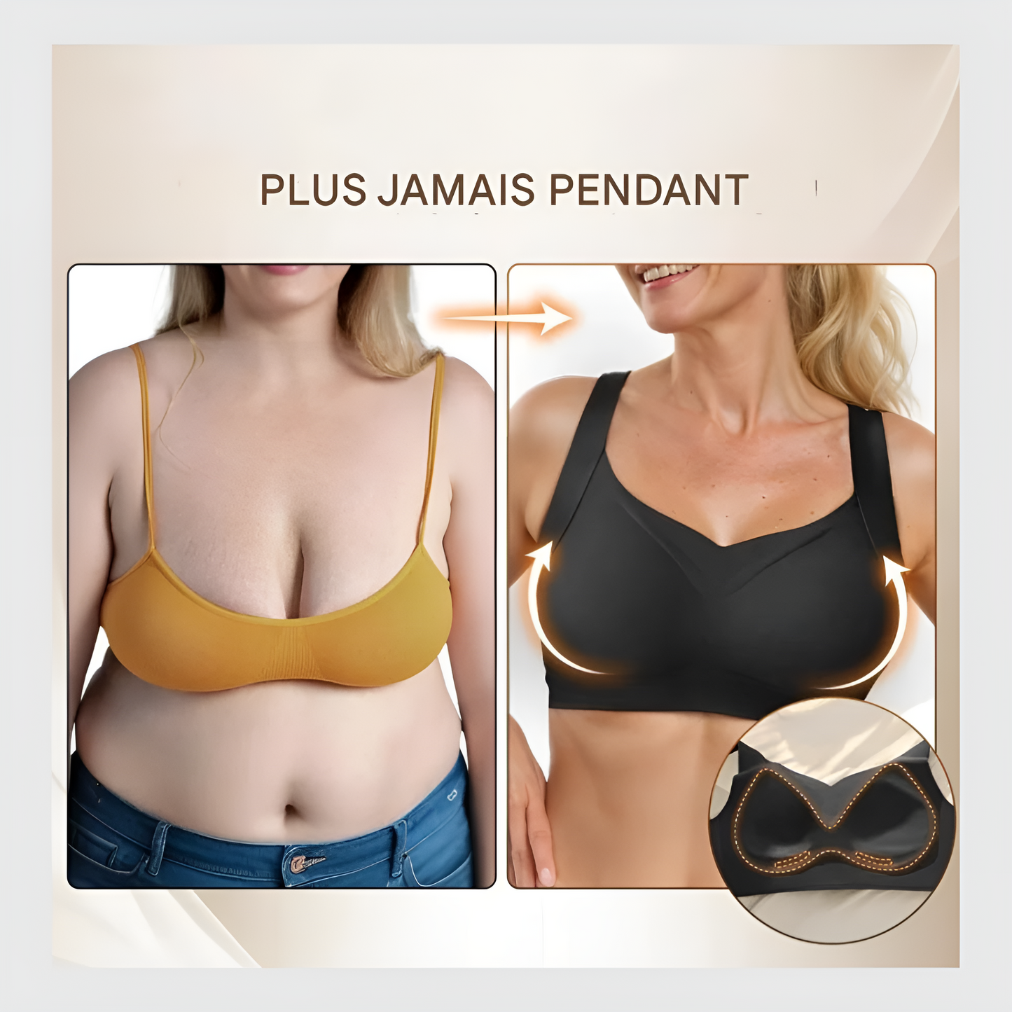 LuxeLift™-Soutien-gorge push-up sans armatures anti-affaissement