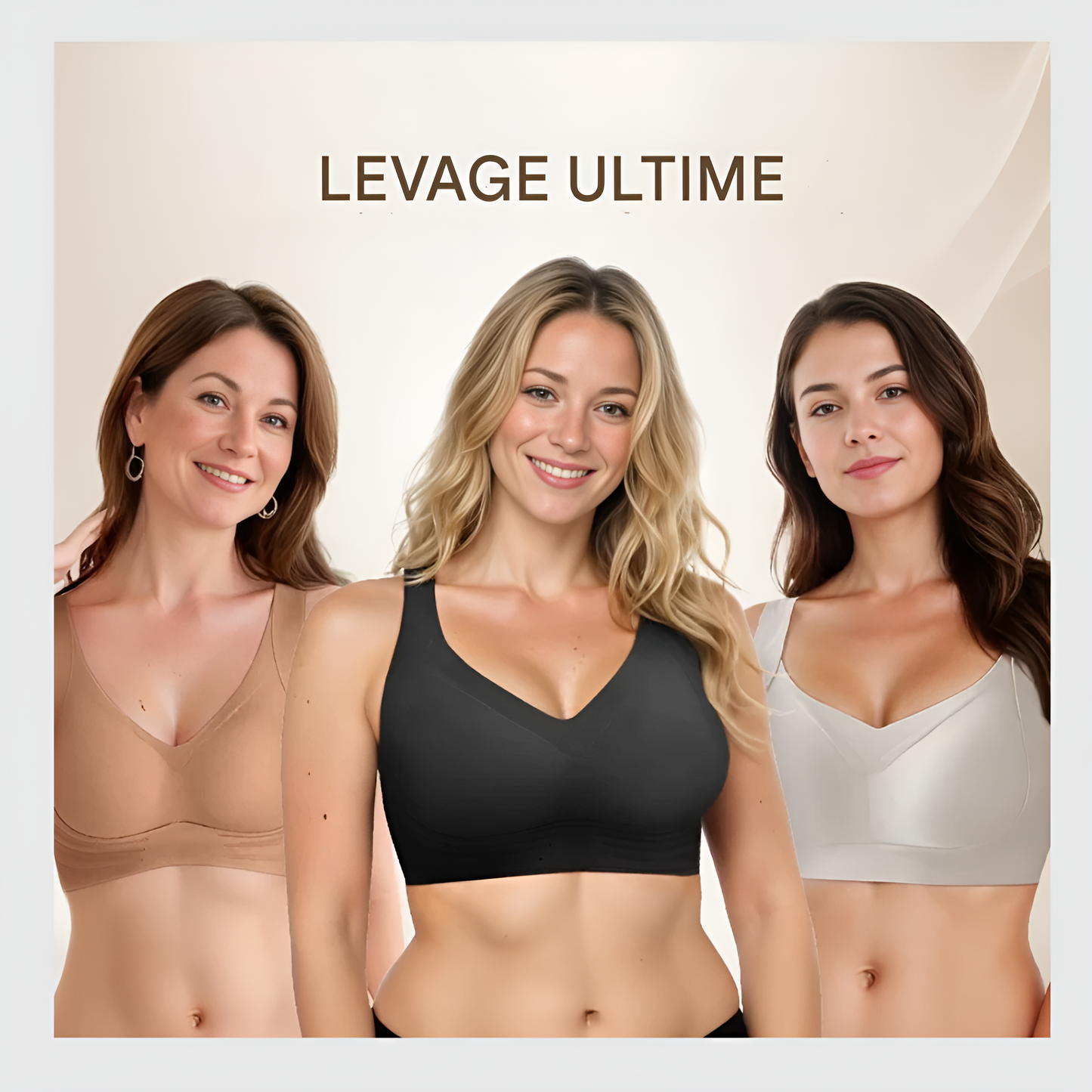 LuxeLift™-Soutien-gorge push-up sans armatures anti-affaissement