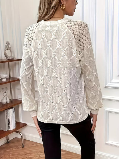 Gisellae - Blouse À Motif Et À Manches Longues