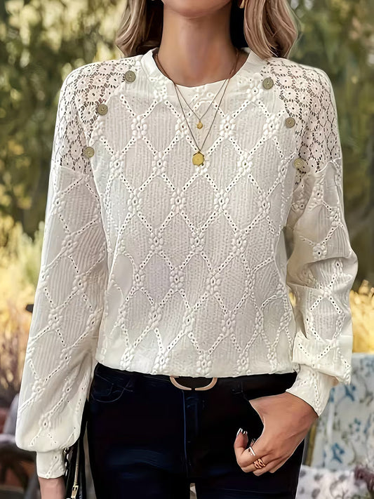 Gisellae - Blouse À Motif Et À Manches Longues