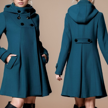Adella™ | Veste élégante à capuche avec poches