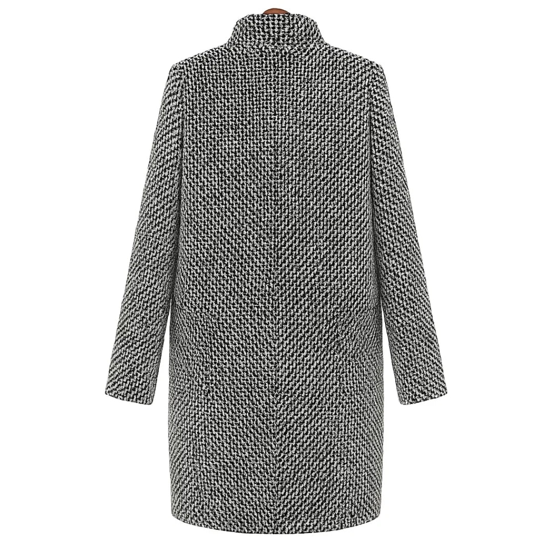 Caterinella™ | Manteau en laine grise décontracté et élégant