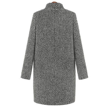 Caterinella™ | Manteau en laine grise décontracté et élégant