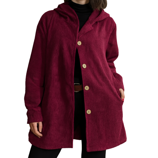 Villiers™ | Veste à capuche en velours décontractée pour l'automne