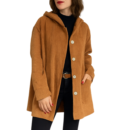 Villiers™ | Veste à capuche en velours décontractée pour l'automne