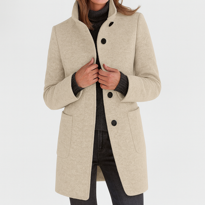 Stella™ | Manteau doux et élégant à col roulé