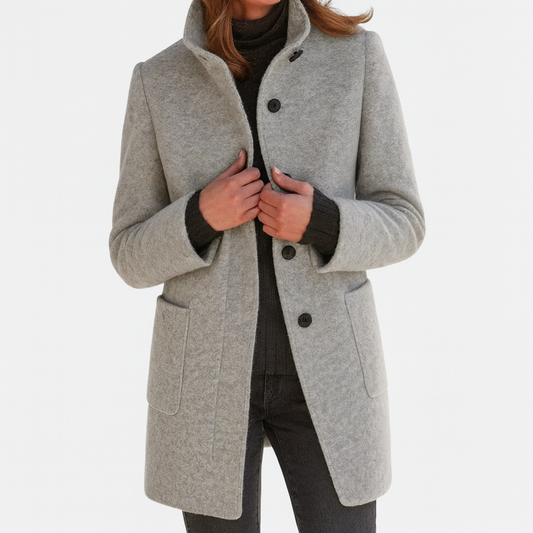 Stella™ | Manteau doux et élégant à col roulé
