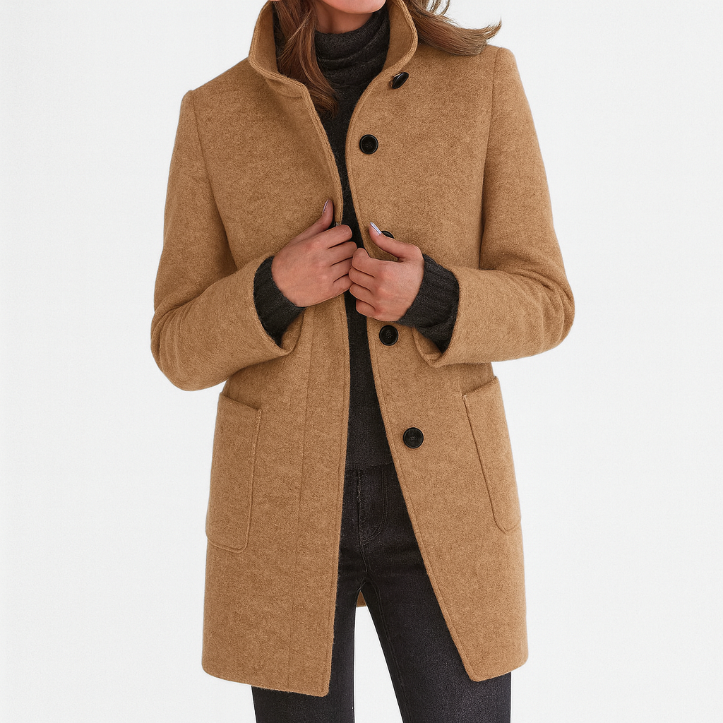 Stella™ | Manteau doux et élégant à col roulé