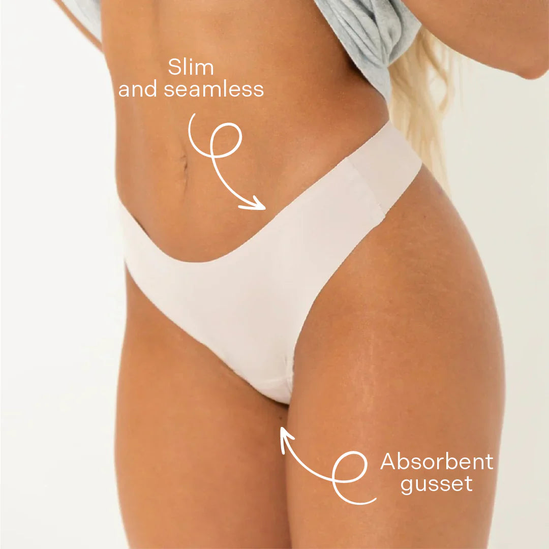 Mid-waisted thong nude (Set of 3)