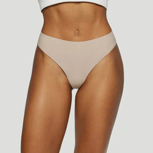Mid-waisted thong nude (Set of 3)