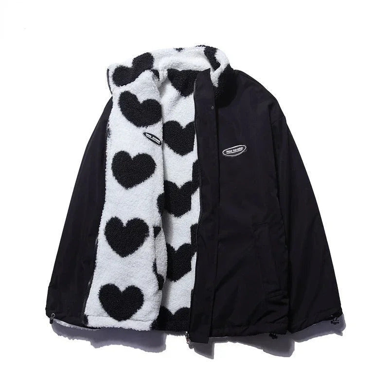 Camila™ | Veste réversible à cœurs