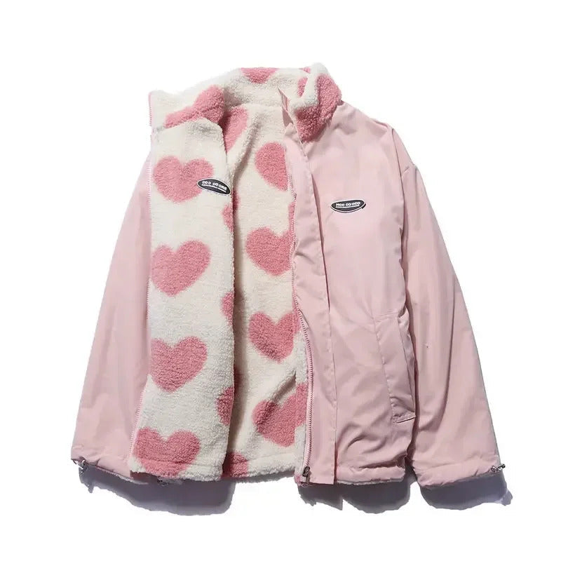 Camila™ | Veste réversible à cœurs
