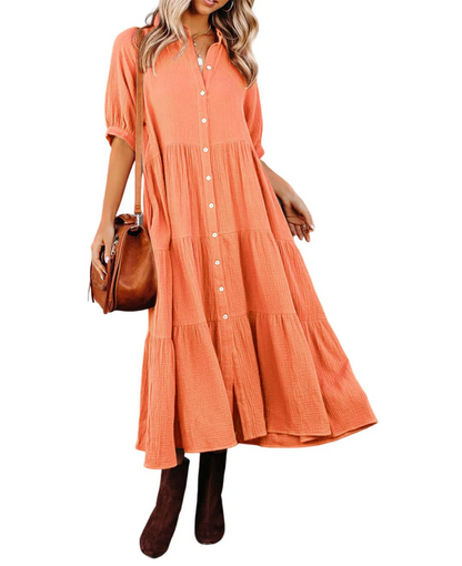 Inaya™ | Robe Élégante à Col V
