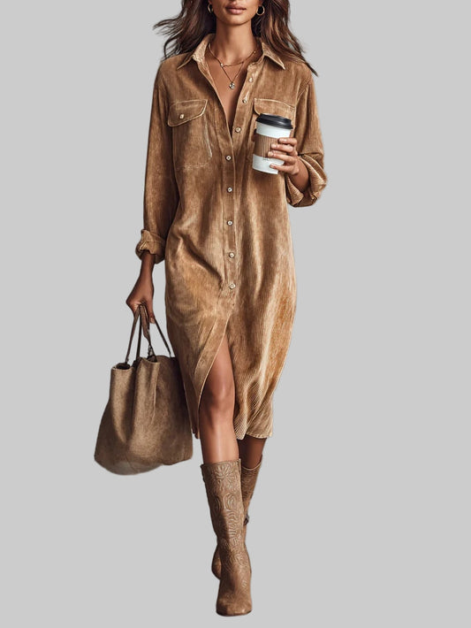 Élodie™ | Robe Midi Velours