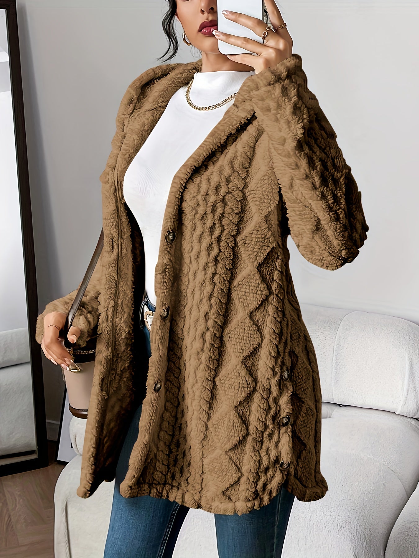 Florent™ | Manteau teddy chic en matière douce