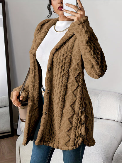 Florent™ | Manteau teddy chic en matière douce