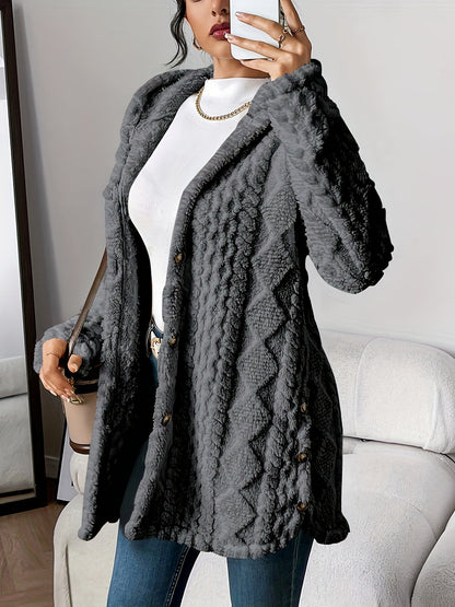 Florent™ | Manteau teddy chic en matière douce