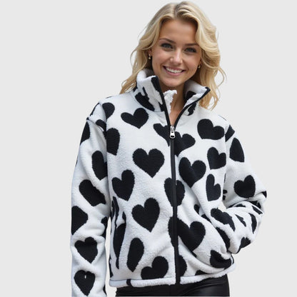 Camila™ | Veste réversible à cœurs