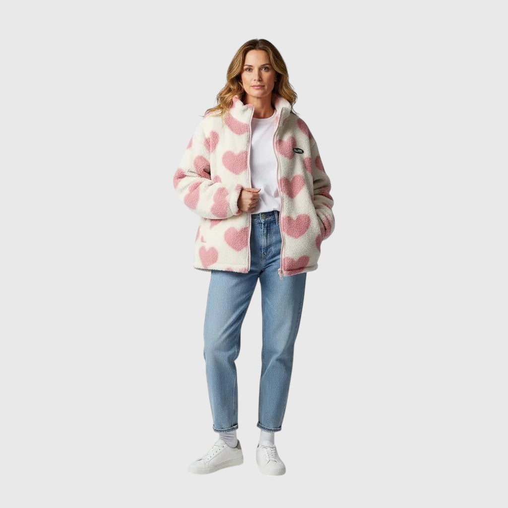 Camila™ | Veste réversible à cœurs